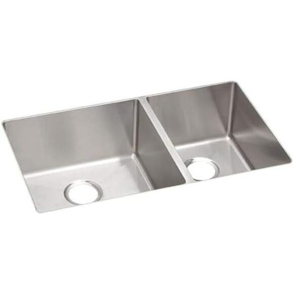 Elkay ECTRU32179RT Crosstown 31-1/2" Undermount Double Basin Stainless Steel Kit - Picture 2 of 8